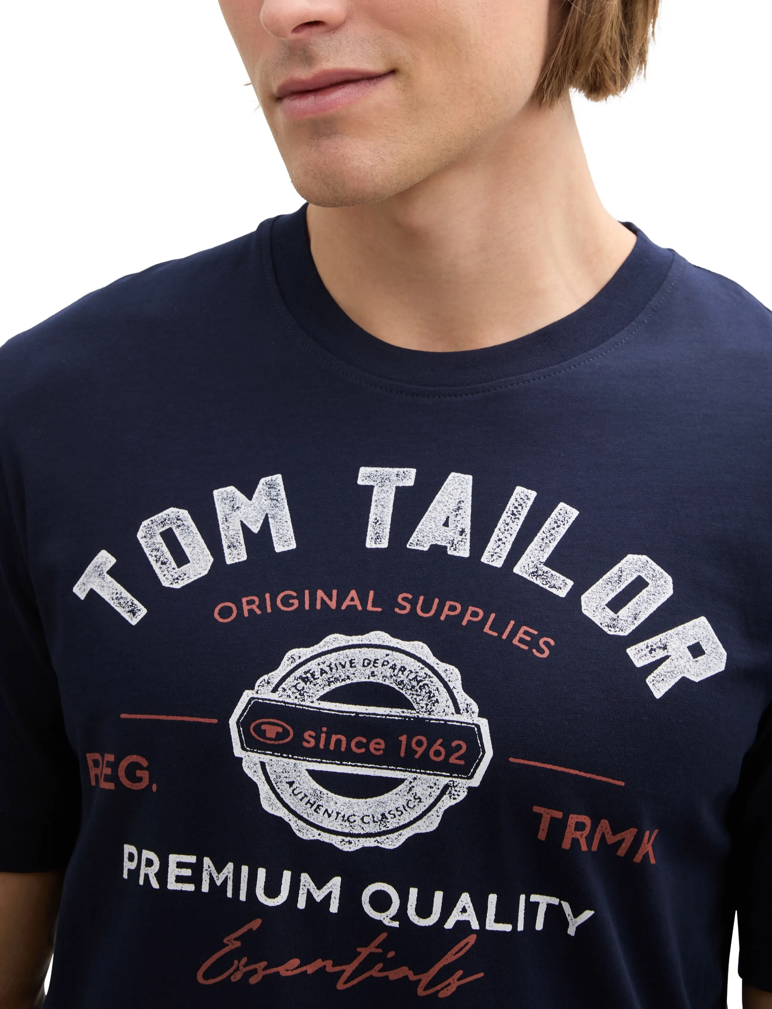 Tom Tailor - logo tee - t-shirts - sky captain blue - 5