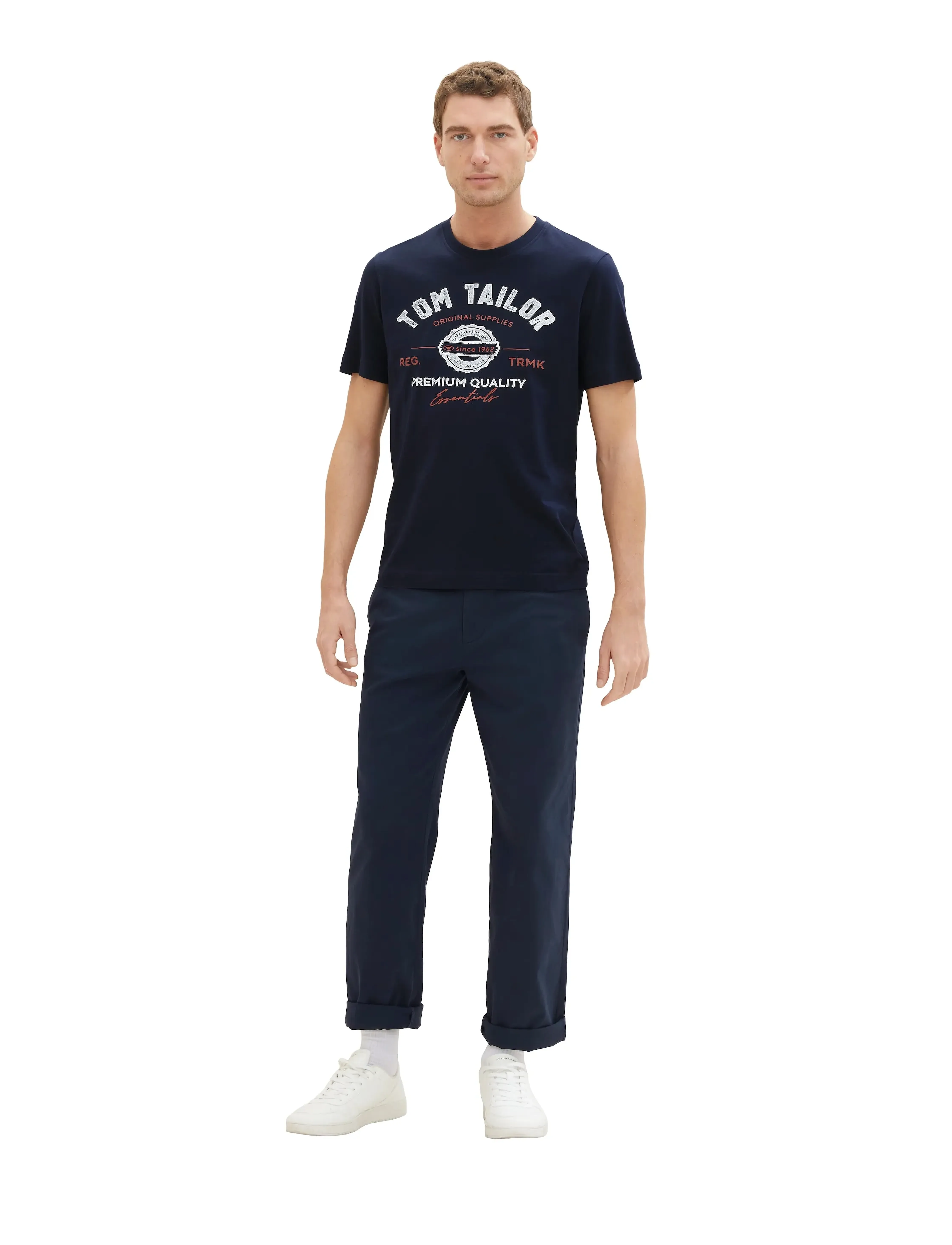 TOM TAILOR Logo Tee t-shirts - bas herr – bild 7