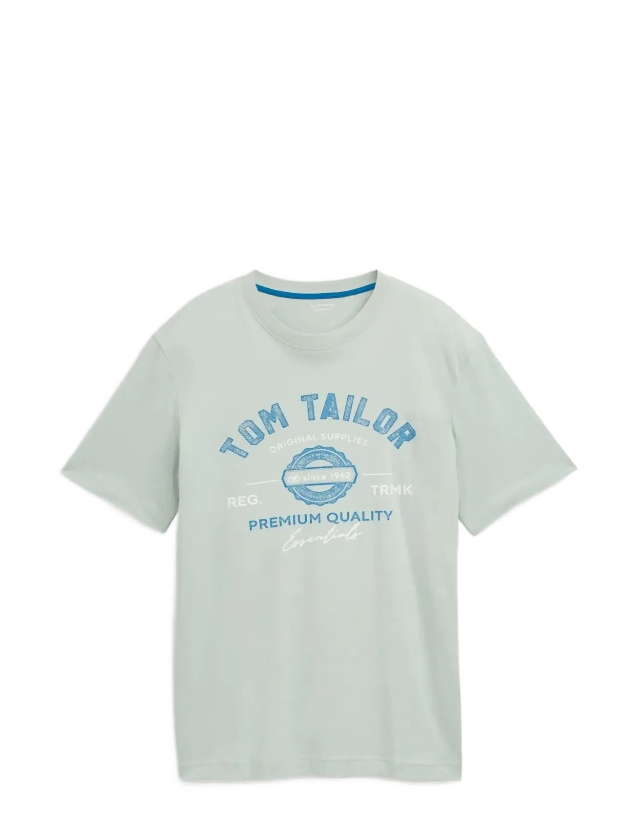 TOM TAILOR Logo Tee Grün - S - Herren