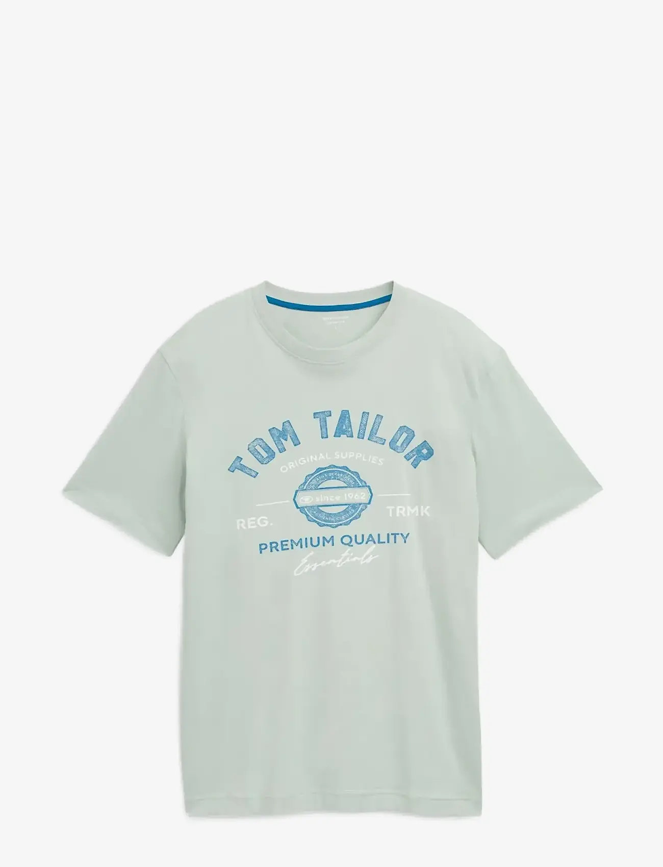 Tom Tailor - logo tee - madalaimad hinnad - soft greyish green - 1