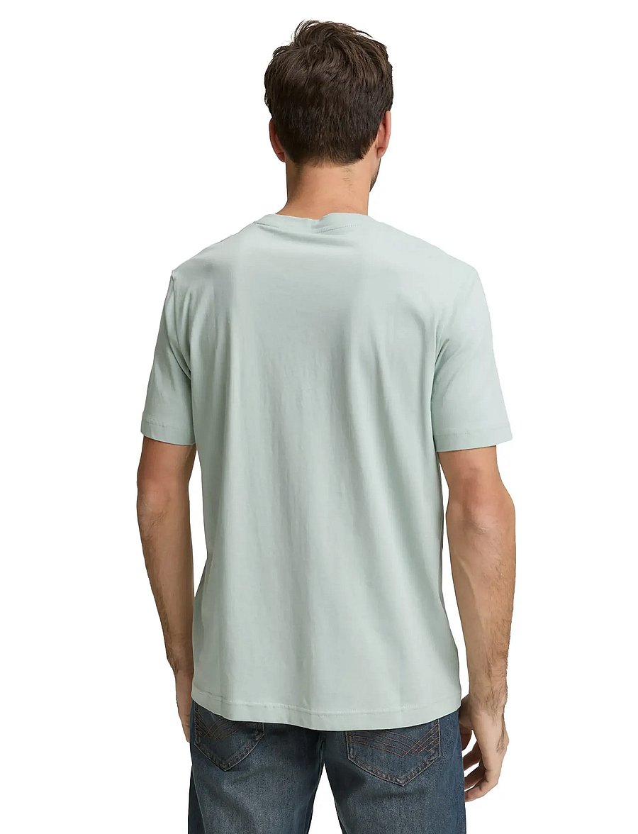 Tom Tailor - logo tee - kurzärmelig - soft greyish green - 2