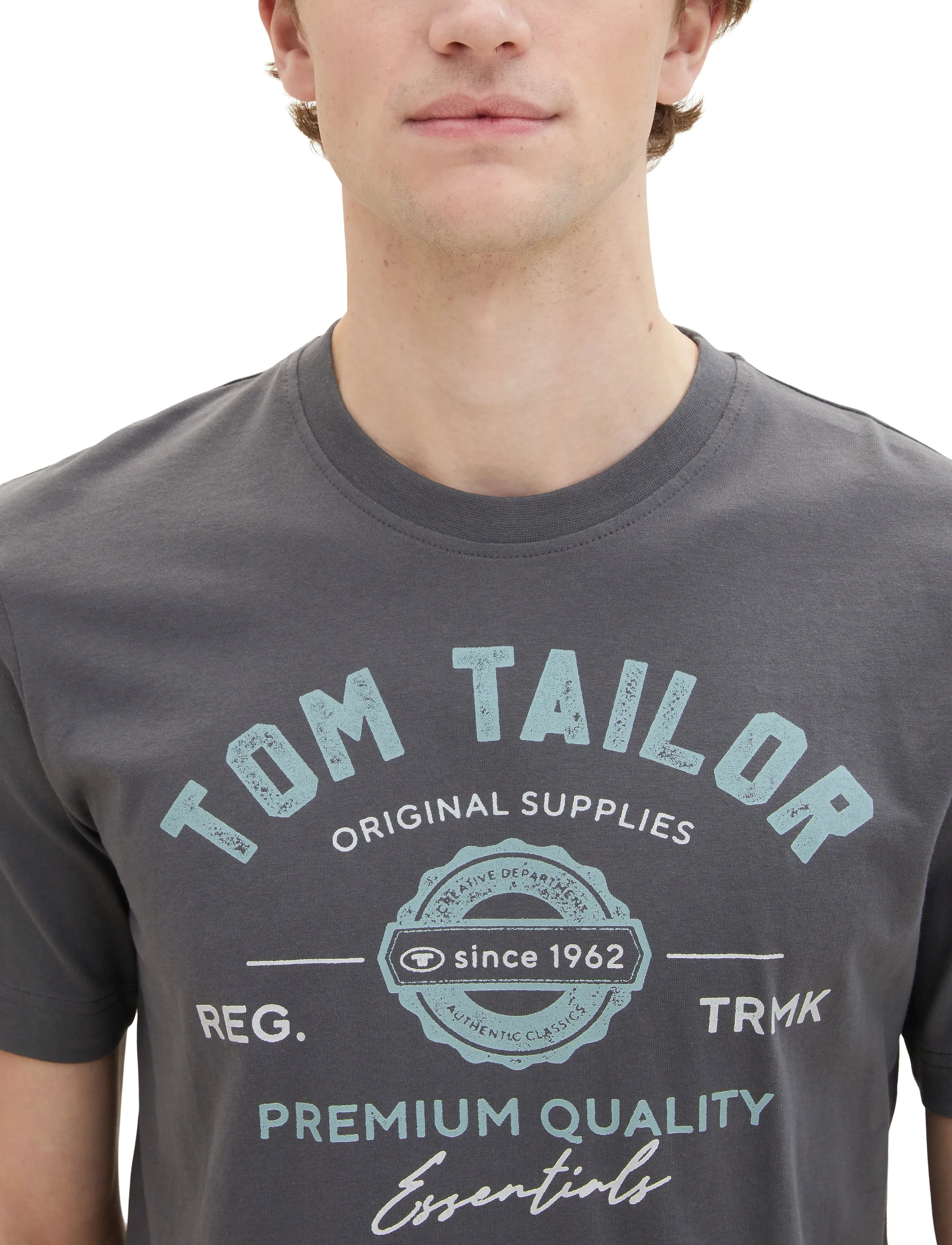 TOM TAILOR Logo Tee t-shirts - bas herr – bild 6
