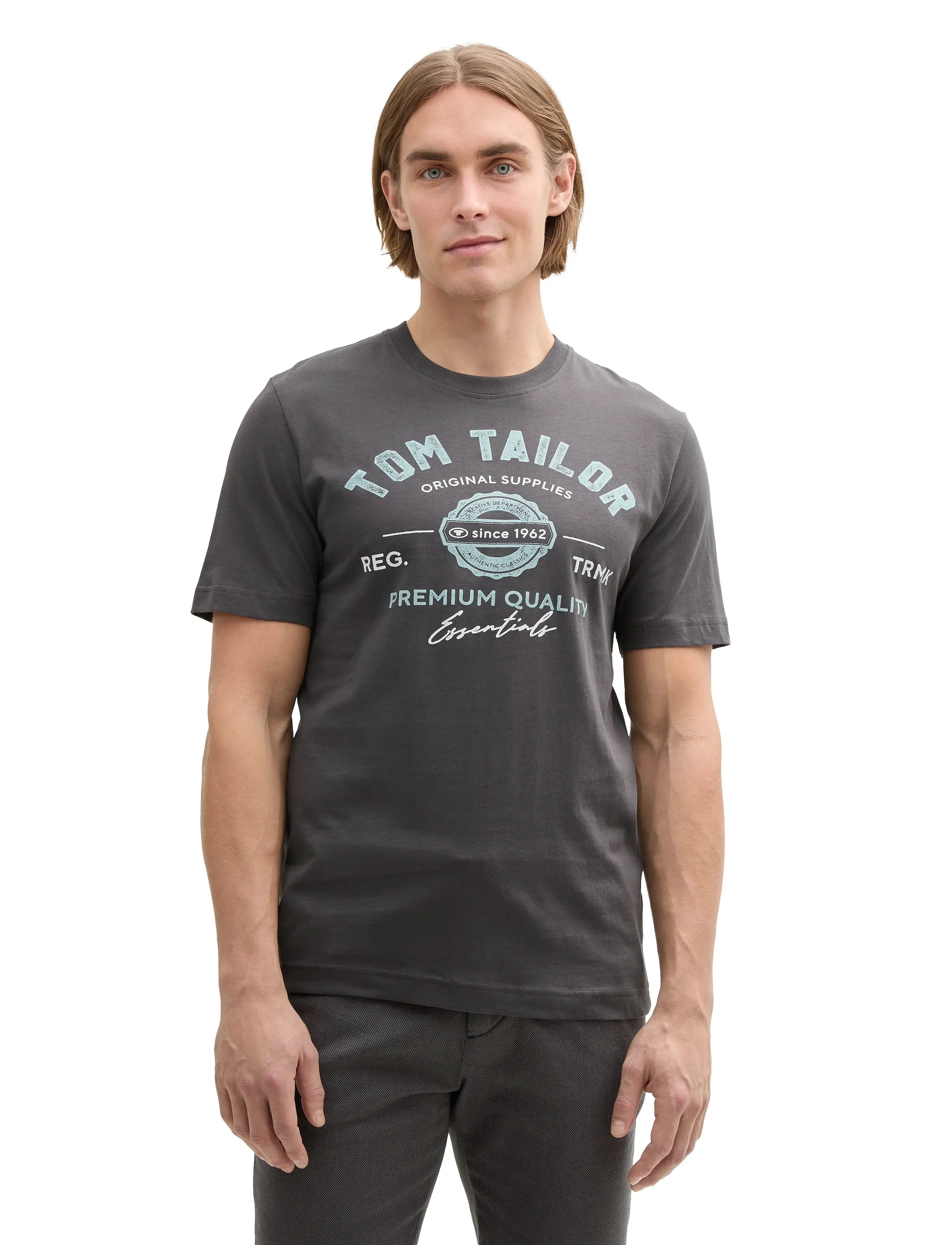 TOM TAILOR Logo Tee t-shirts - bas herr – bild 7
