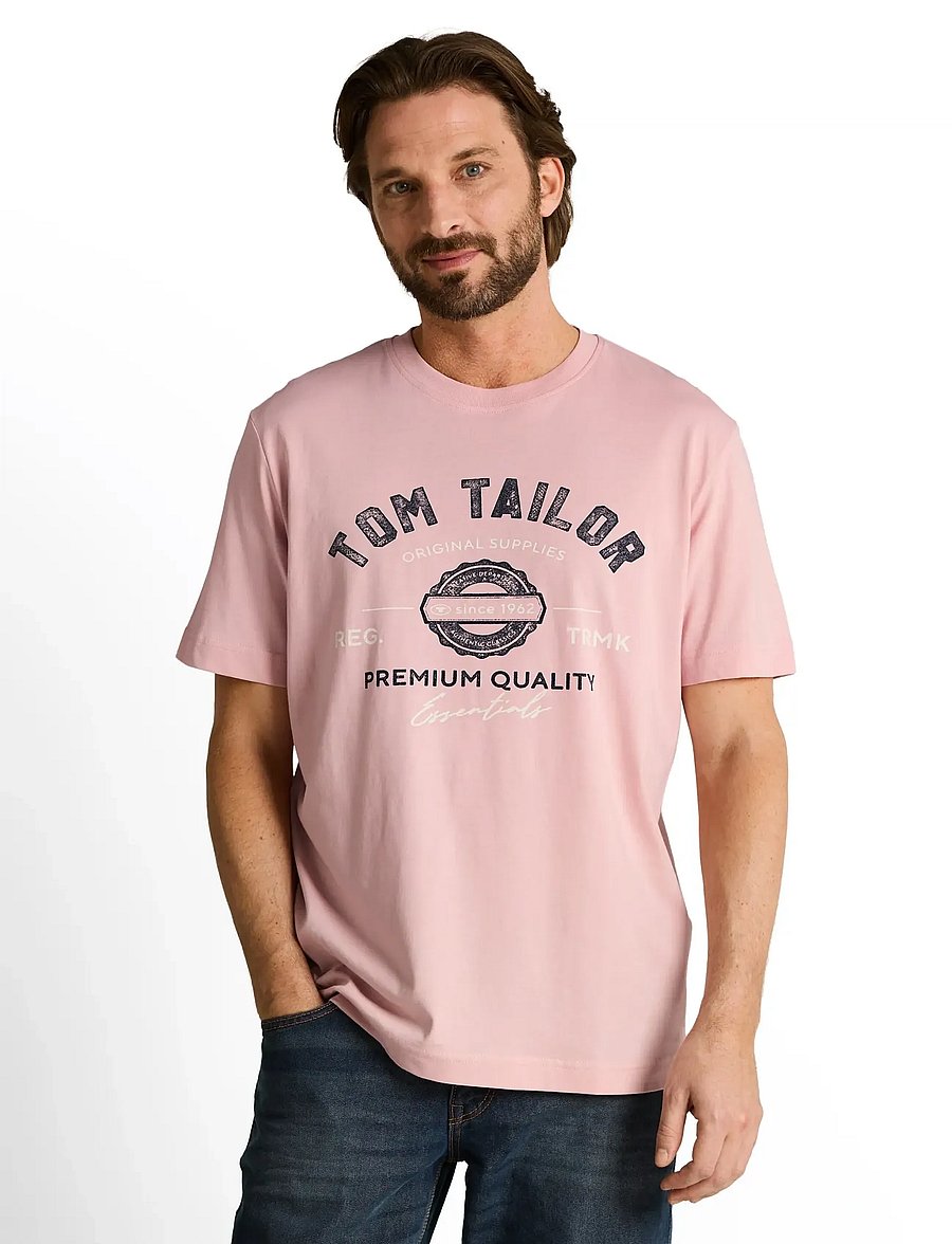 Tom Tailor - logo tee - kurzärmelig - twinkle pink - 3