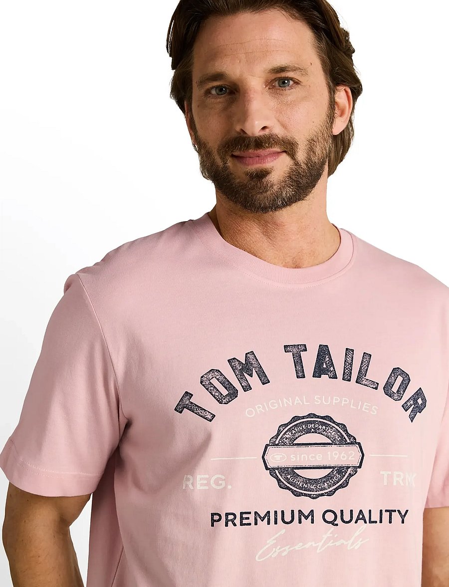 Tom Tailor - logo tee - kurzärmelig - twinkle pink - 4