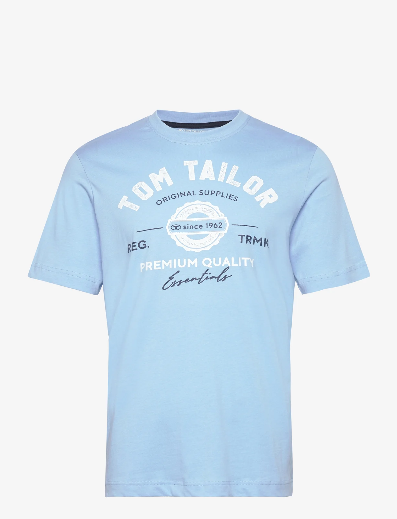 Tom Tailor - logo tee - lägsta priserna - washed out middle blue - 0