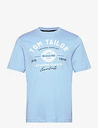 logo tee - WASHED OUT MIDDLE BLUE