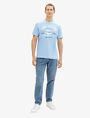 Tom Tailor - logo tee - alhaisimmat hinnat - washed out middle blue - 3