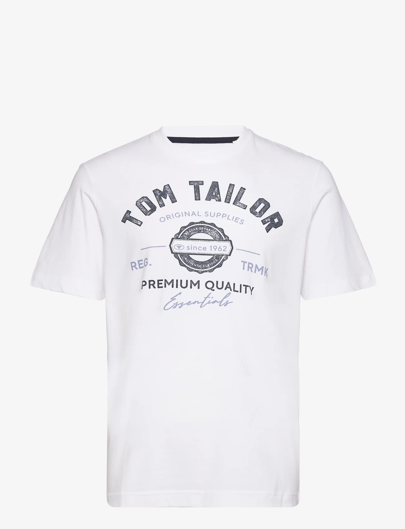 Tom Tailor - logo tee - de laveste prisene - white - 0
