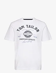 Tom Tailor - logo tee - laveste priser - white - 0