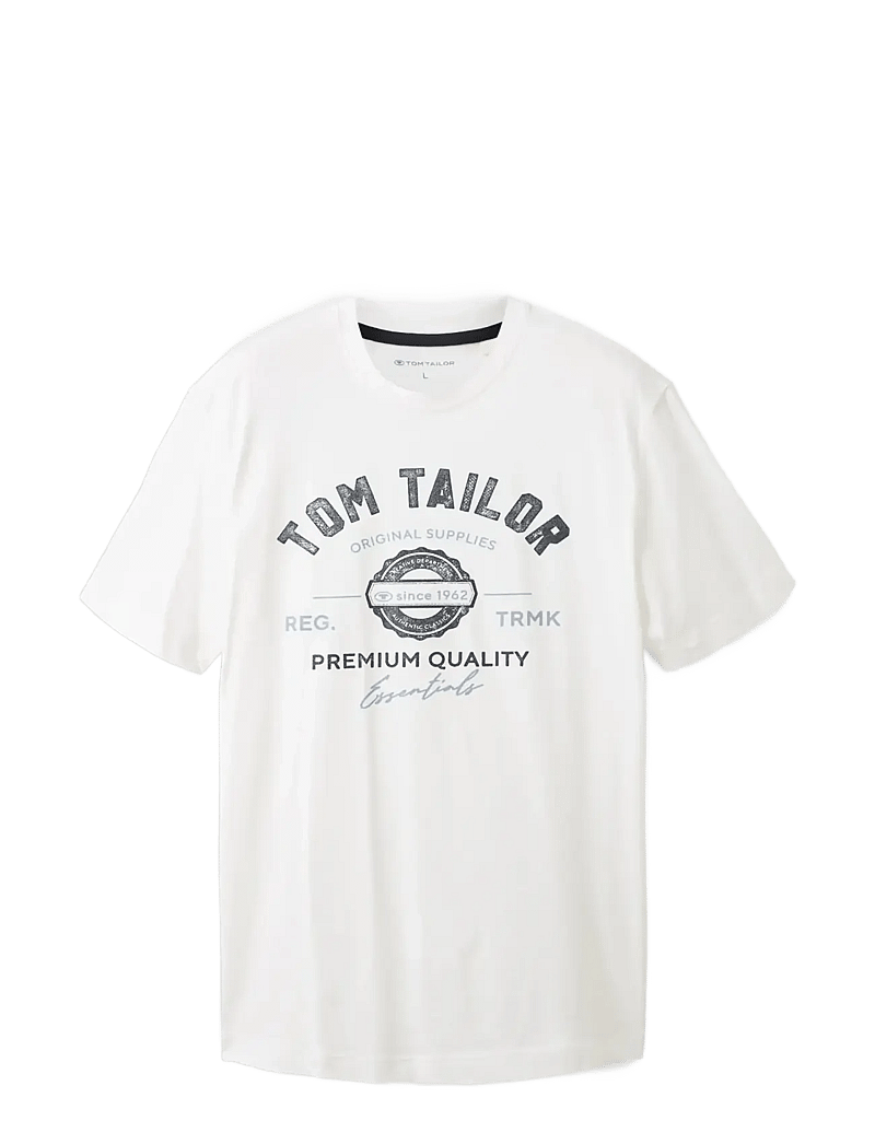 Tom Tailor - logo tee - krótki rękaw - white - 1