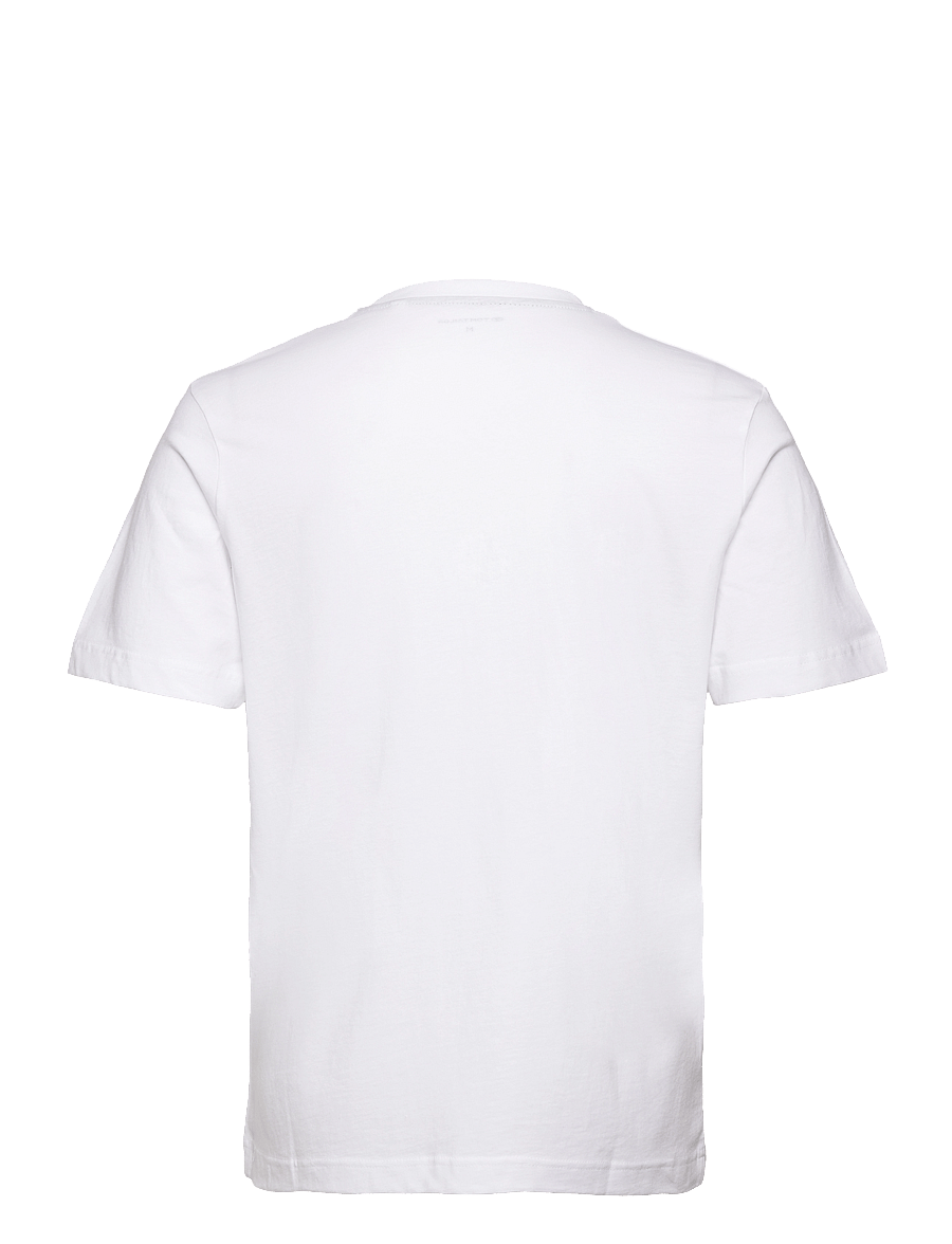Tom Tailor - logo tee - lühikeste varrukatega t-särgid - white - 2