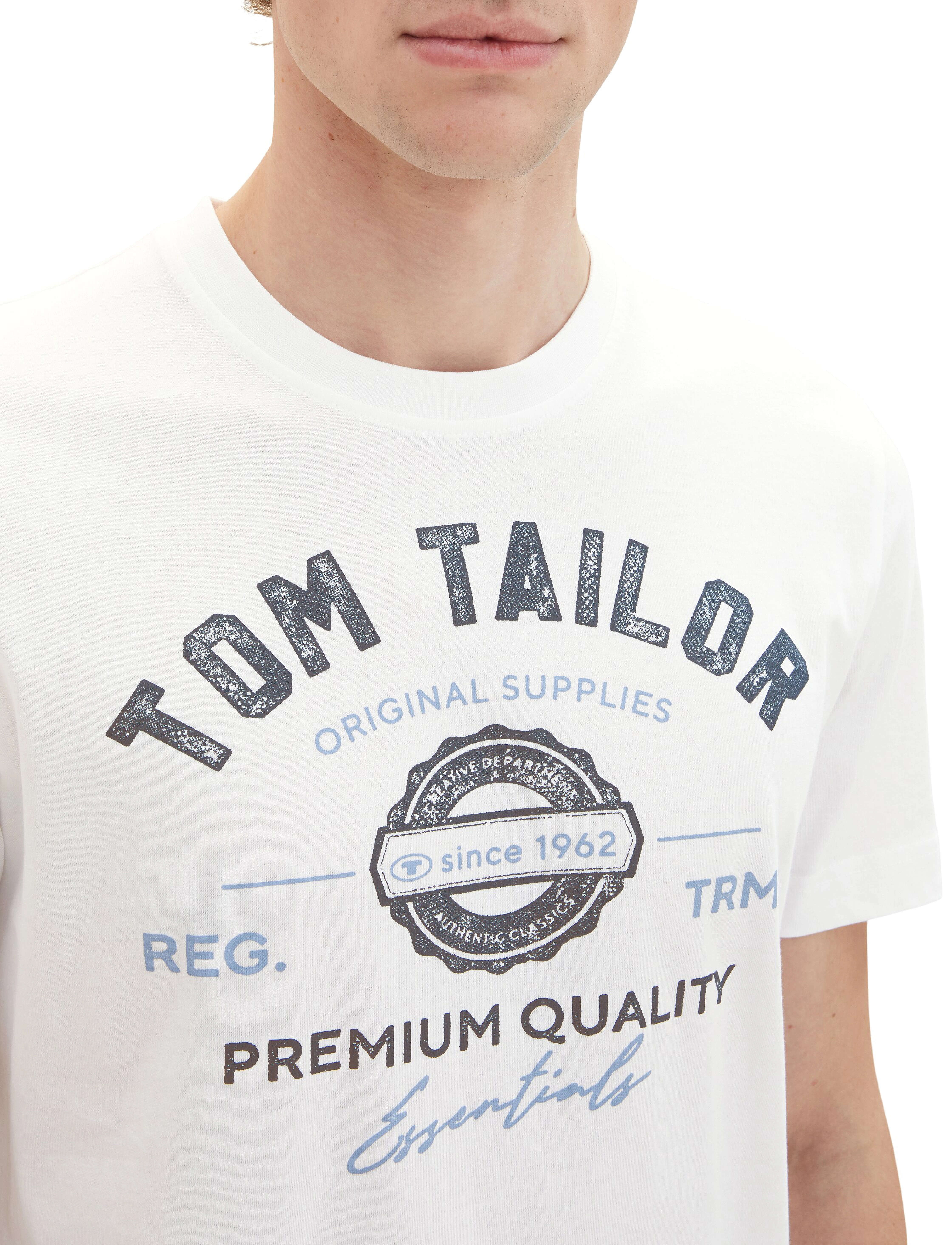 Tom Tailor - logo tee - sügisesed riided - white - 4