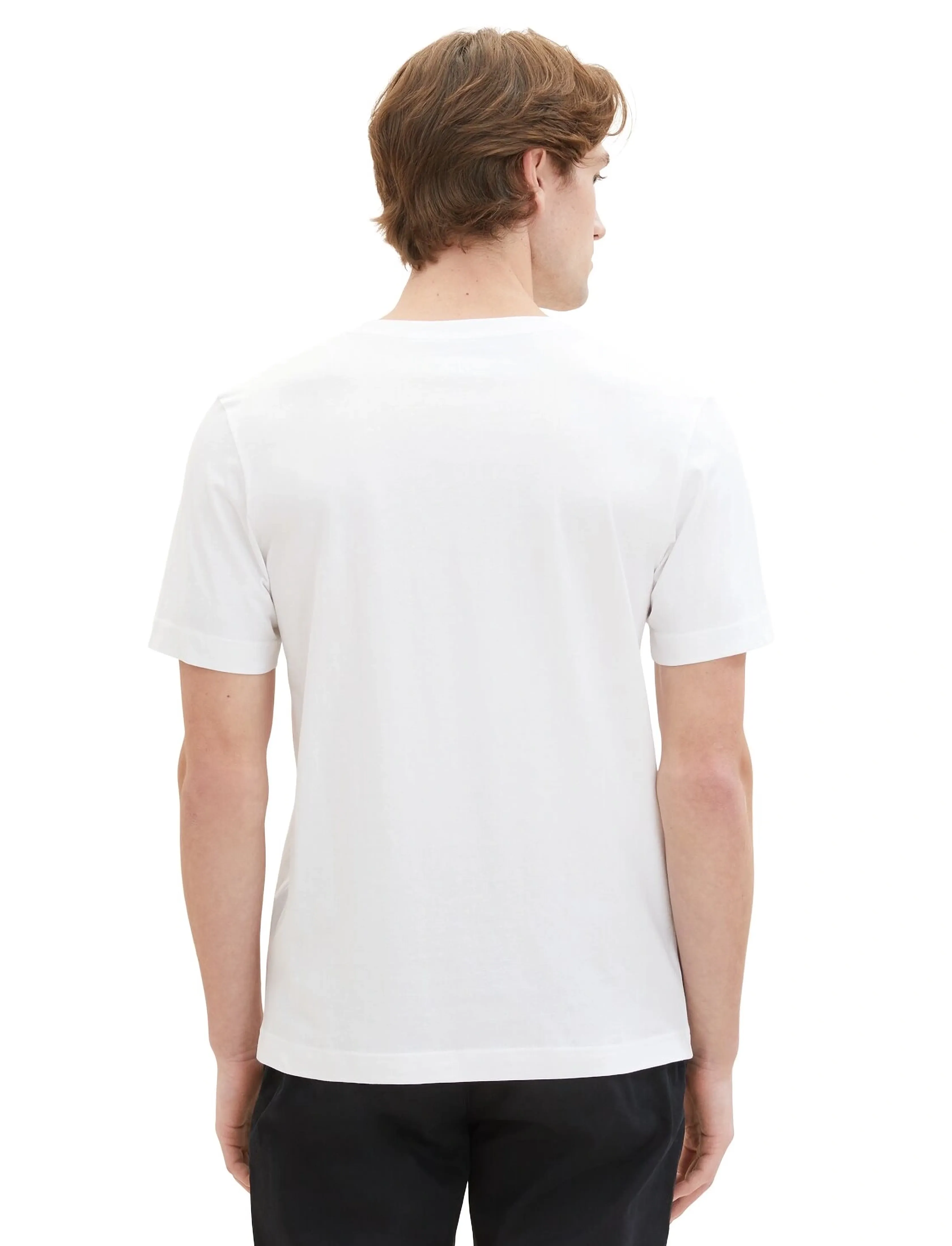 Tom Tailor - double pack v-neck tee - white - 4