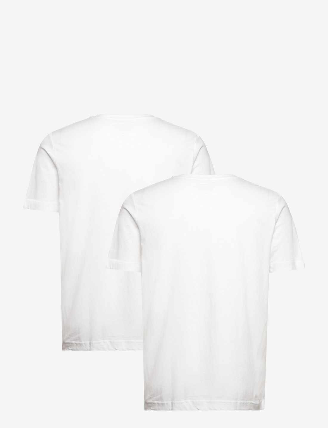 Tom Tailor - double pack v-neck tee - v-kaelusega t-särgid - white - 2