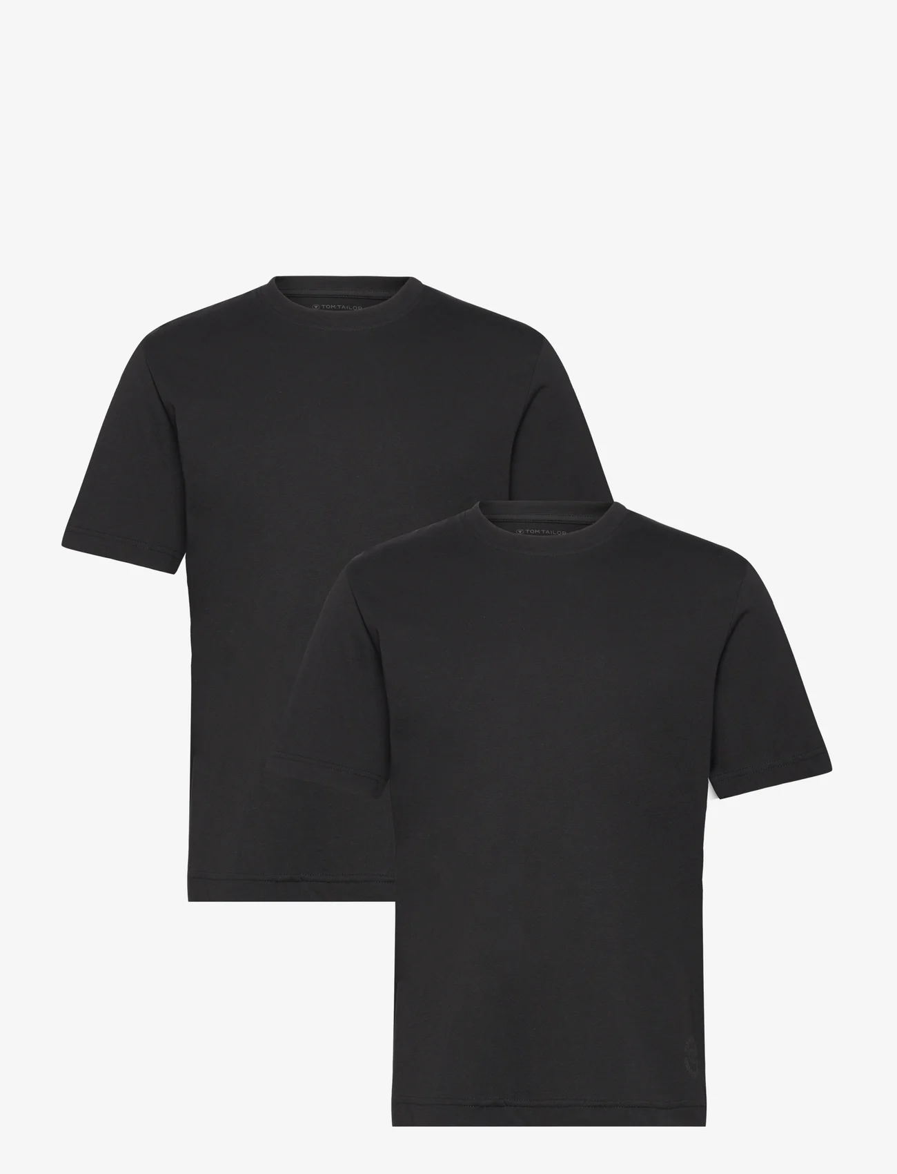 Tom Tailor - double pack crew neck tee - lowest prices - black - 0