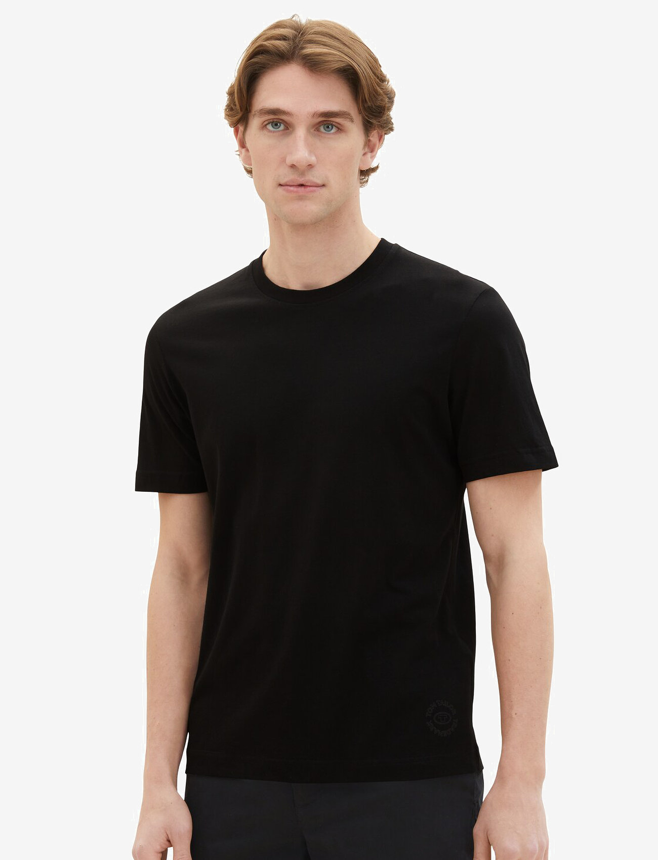 Tom Tailor - double pack crew neck tee - black - 1
