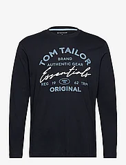 Tom Tailor - longsleeve with print - de laveste prisene - black - 0