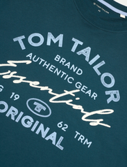 Tom Tailor - longsleeve with print - alhaisimmat hinnat - deep pond green - 2