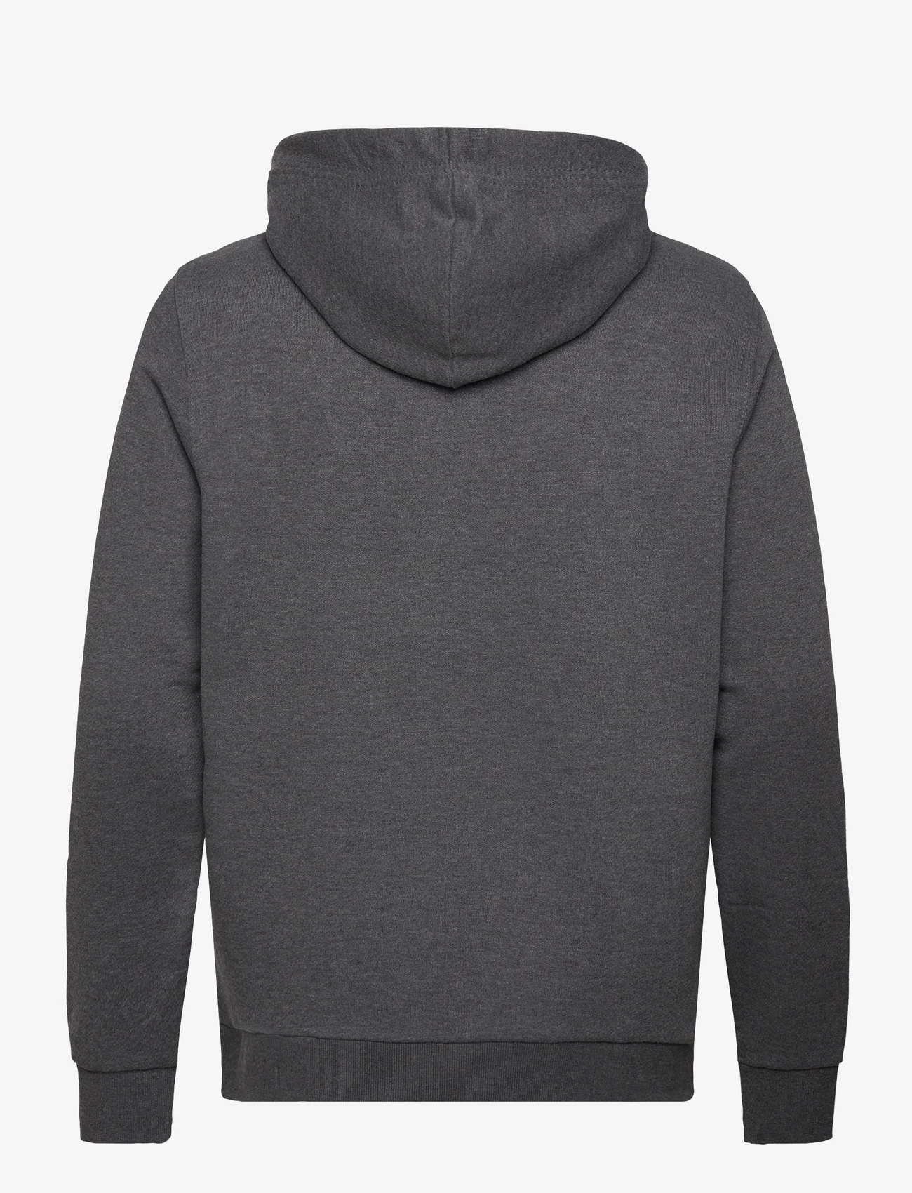 Tom Tailor - logo hoodie - kapuutsiga dressipluusid - dark grey melange - 1