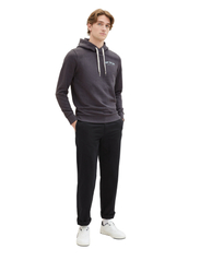 Tom Tailor - logo hoodie - hoodies - dark grey melange - 4