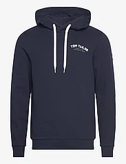 Tom Tailor - logo hoodie - laveste priser - sky captain blue - 0