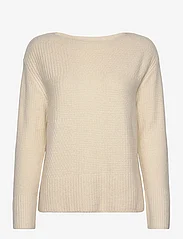 Tom Tailor - Knit patched boatneck - džemperiai - soft beige solid - 0