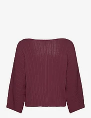 Tom Tailor - Knit rib pli - long-sleeved blouses - deep burgundy red - 1