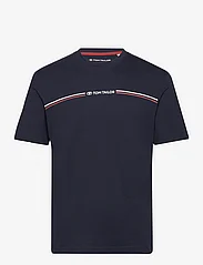 Tom Tailor - printed crewneck t-shirt - mažiausios kainos - sky captain blue - 0