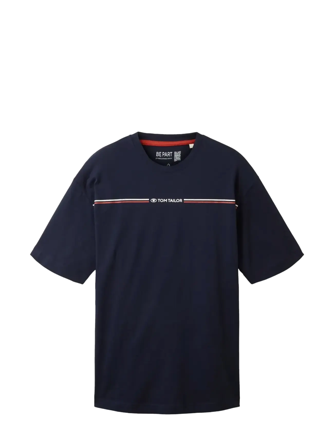 Tom Tailor printed crewneck t-shirt - Basic T-Shirts - SKY CAPTAIN BLUE / navy