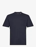 basic t-shirt with pocket - SKY CAPTAIN BLUE