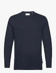 Tom Tailor - structured l - basis-t-skjorter - sky captain blue - 0