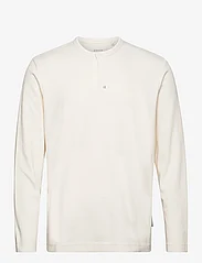 Tom Tailor - structured l - basis-t-skjorter - vintage beige - 0