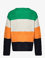Tom Tailor - striped knit pullover - džemperiai - orange multicolor knit stripe - 1
