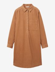 Tom Tailor - corduroy dress solid - hemdkleider - blush mahogany - 0