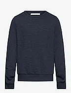 structured jaquard sweater - SKY CAPTAIN BLUE