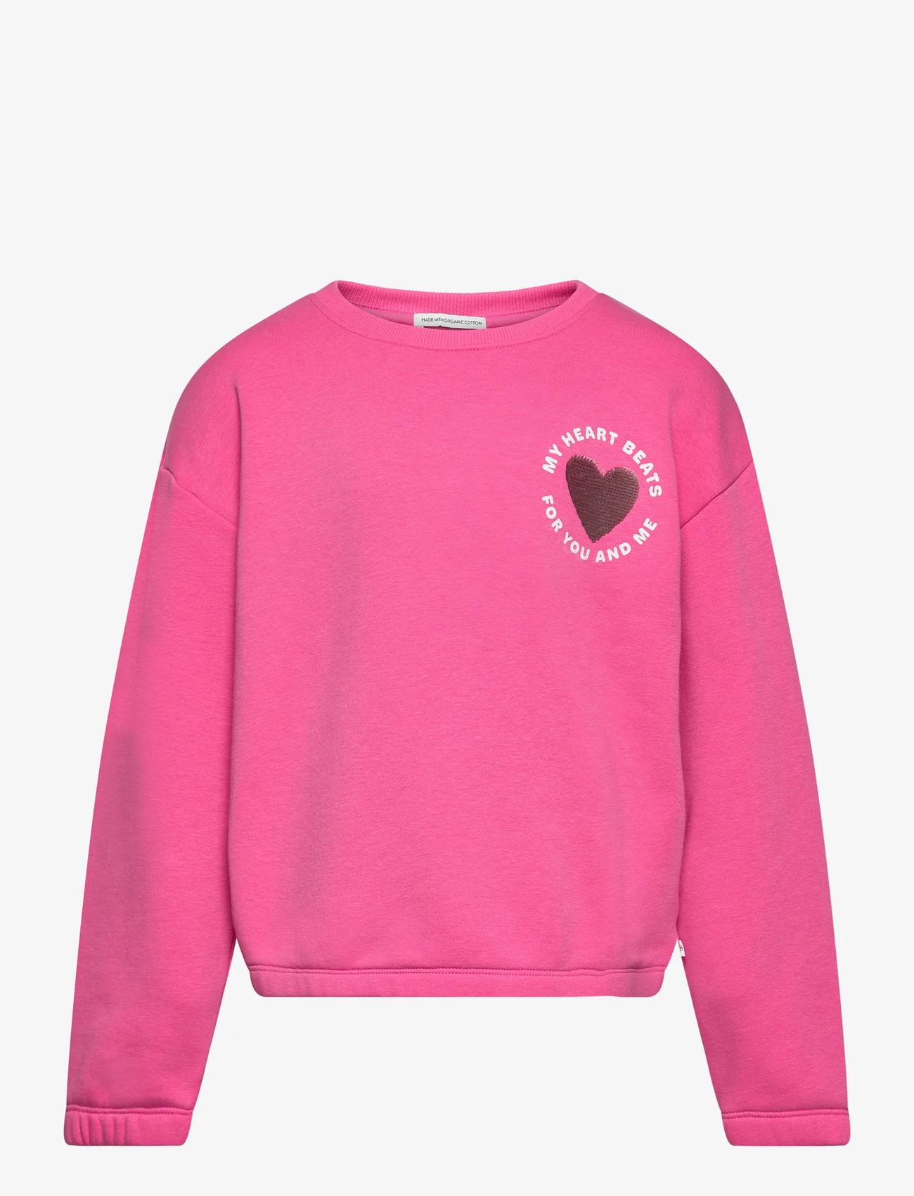Tom Tailor - sequin artwork sweatshirt - mažiausios kainos - carmine pink - 1