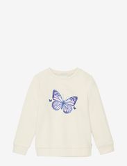 Tom Tailor - sweatshirt with butterfly print - sweatshirts - creme - 0