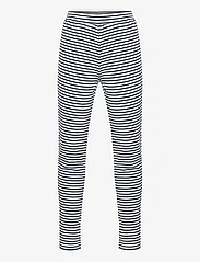 Tom Tailor - striped leggings - die niedrigsten preise - dark blue offwhite stripe - 0
