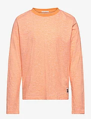 Tom Tailor - striped longsleeve - långärmade t-shirts - soft orange - 0