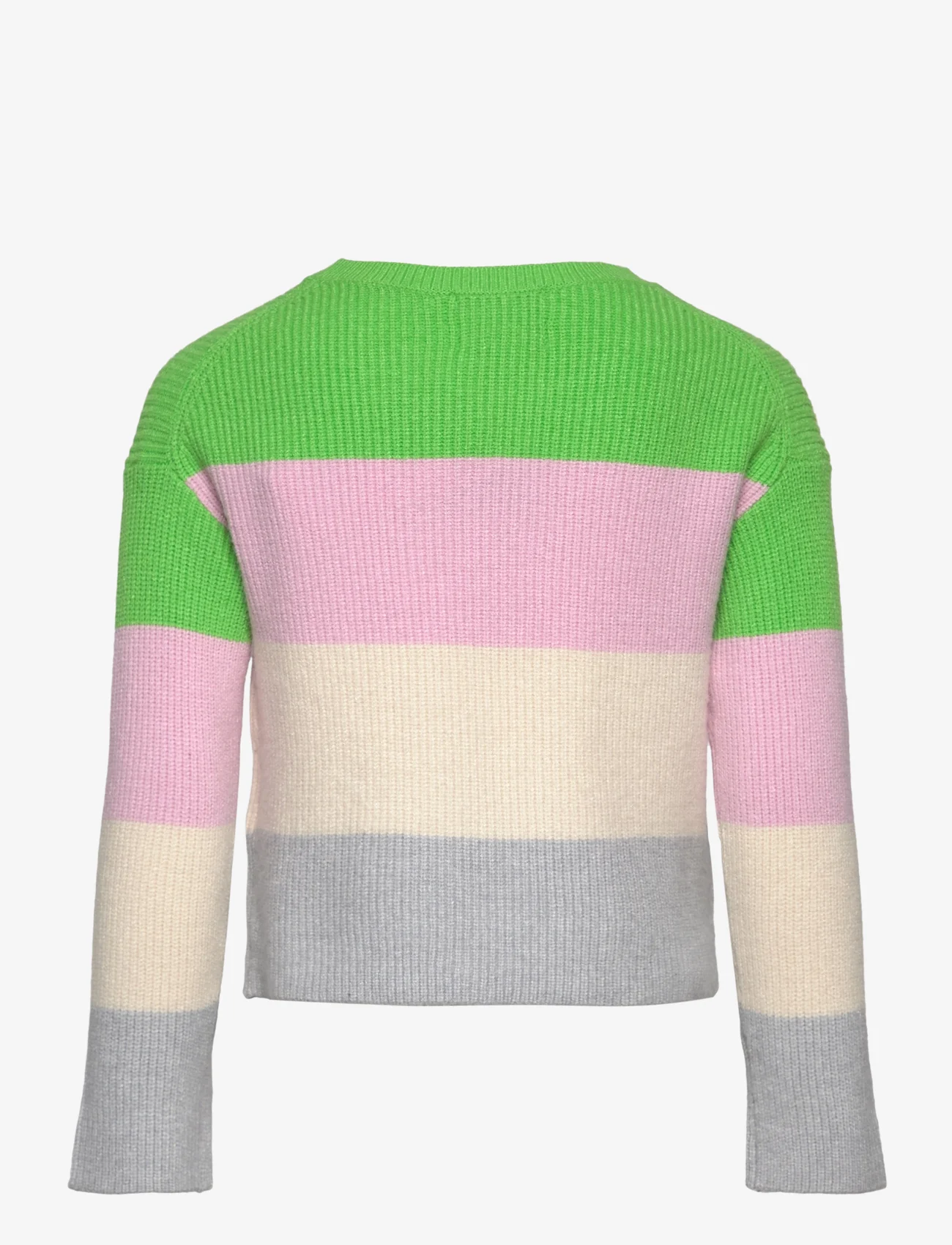 Tom Tailor - striped sweater - jumpers - green pink multicolor stripe - 1