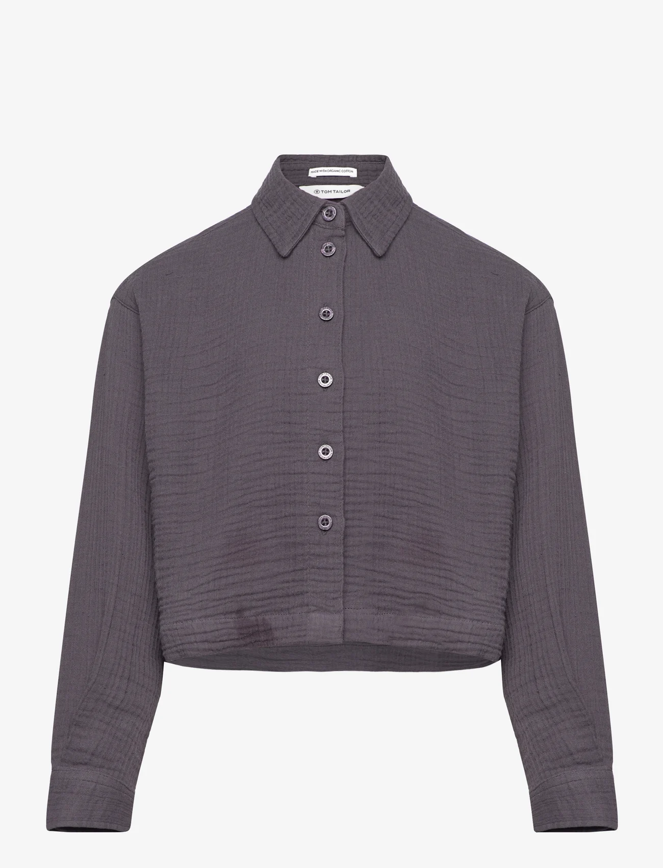 Tom Tailor - muslin blouse - summer savings - coal grey - 0