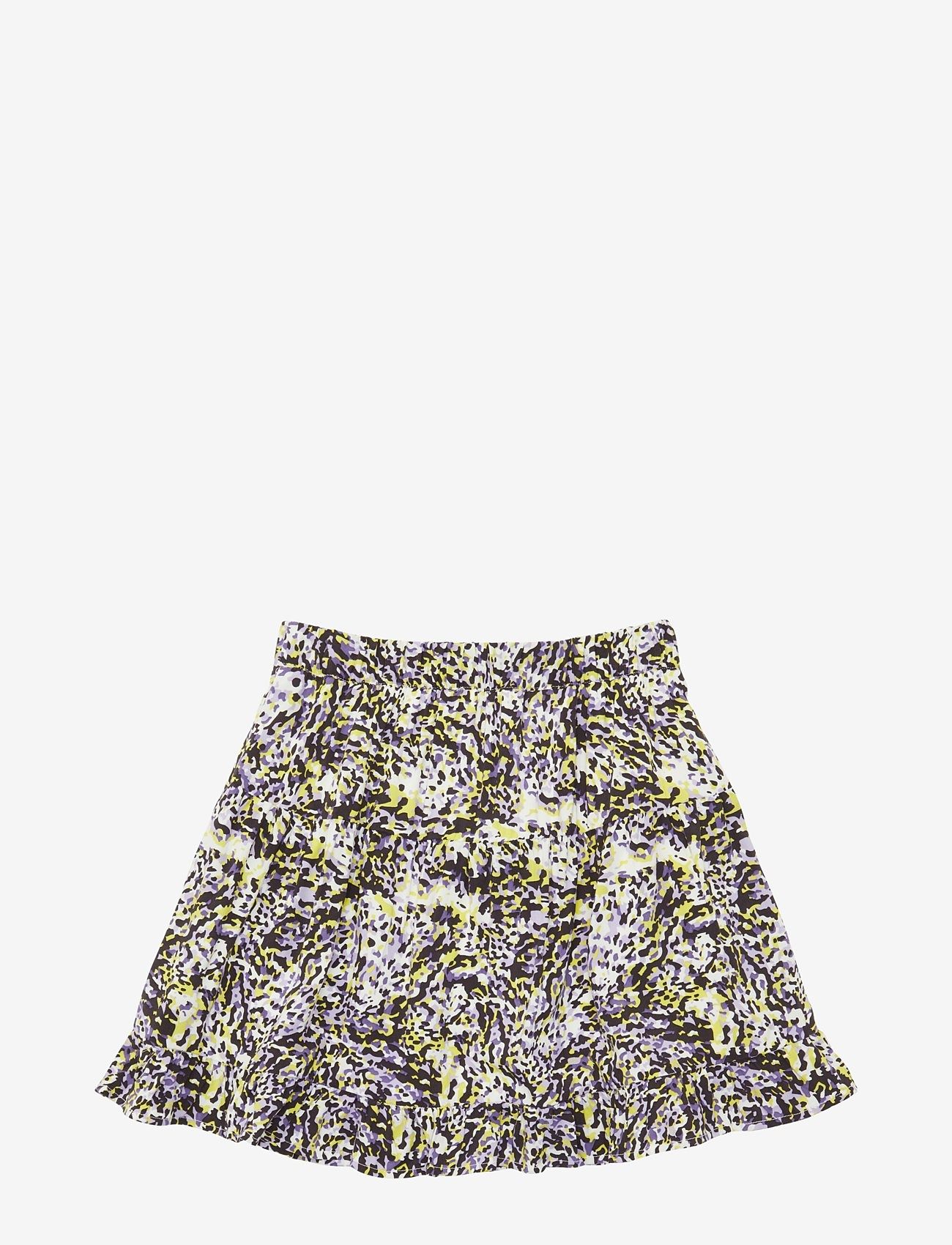 Tom Tailor - printed skirt - spódnice mini - spotted purple lime print - 0