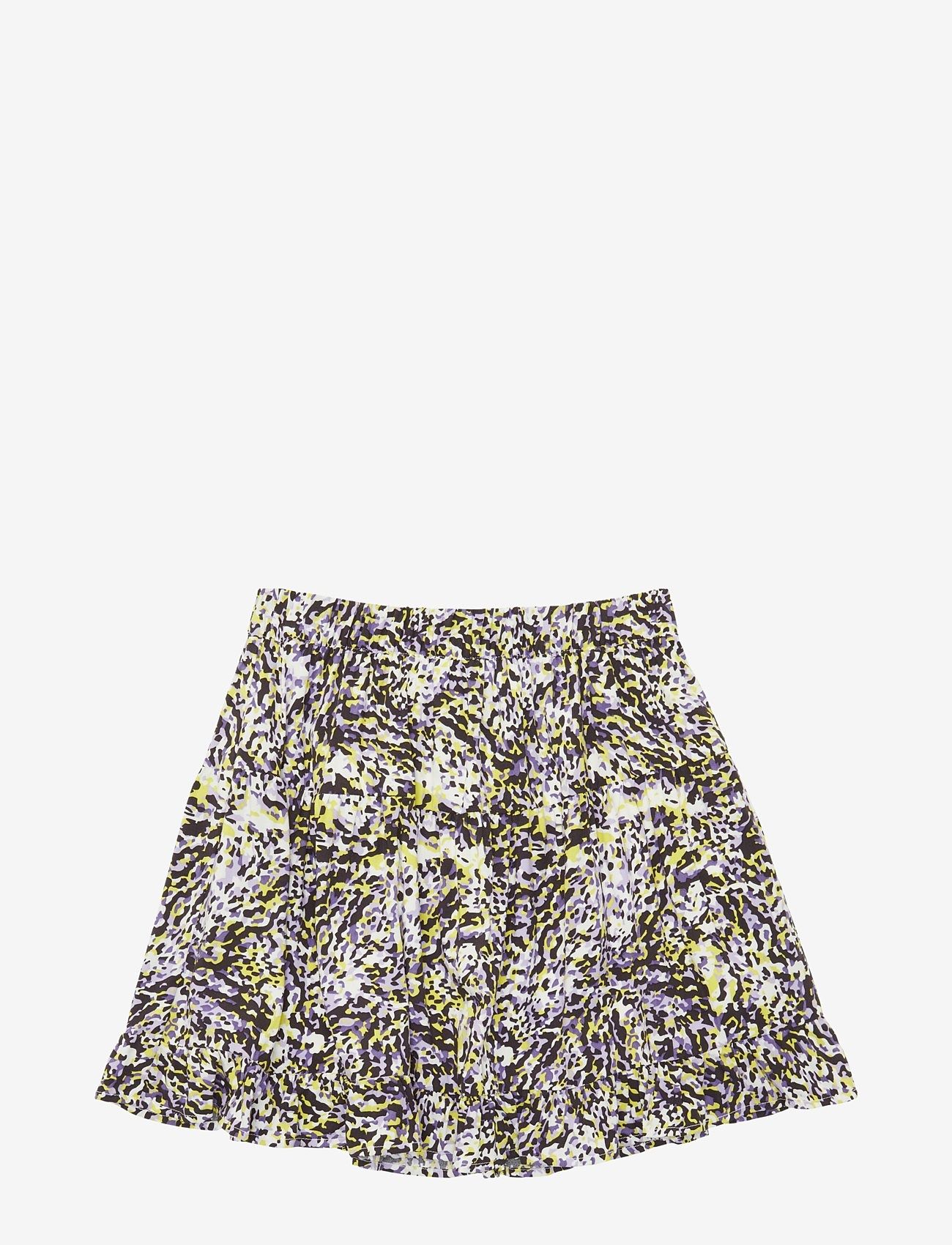 Tom Tailor - printed skirt - kurze röcke - spotted purple lime print - 1