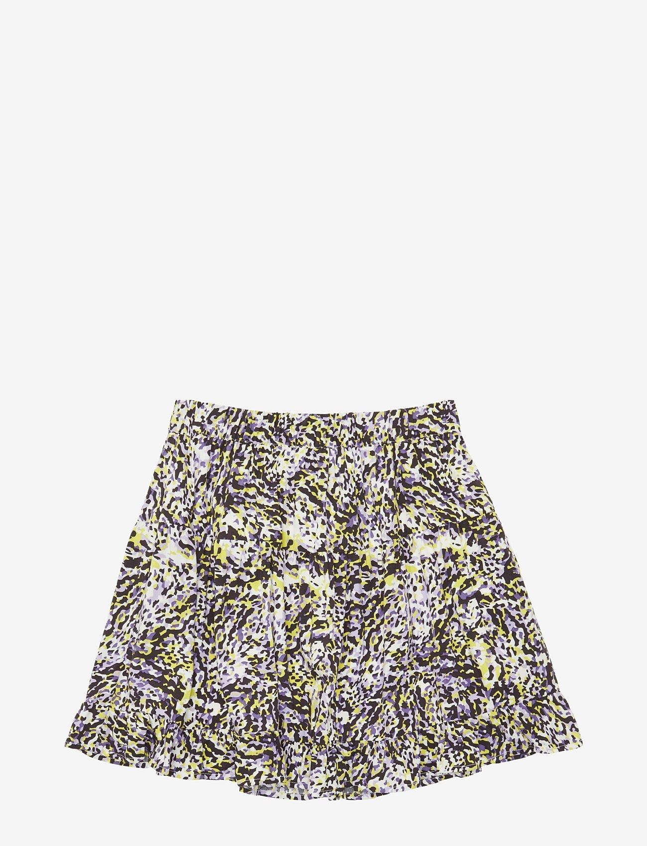 Tom Tailor - printed skirt - spódnice mini - spotted purple lime print - 1