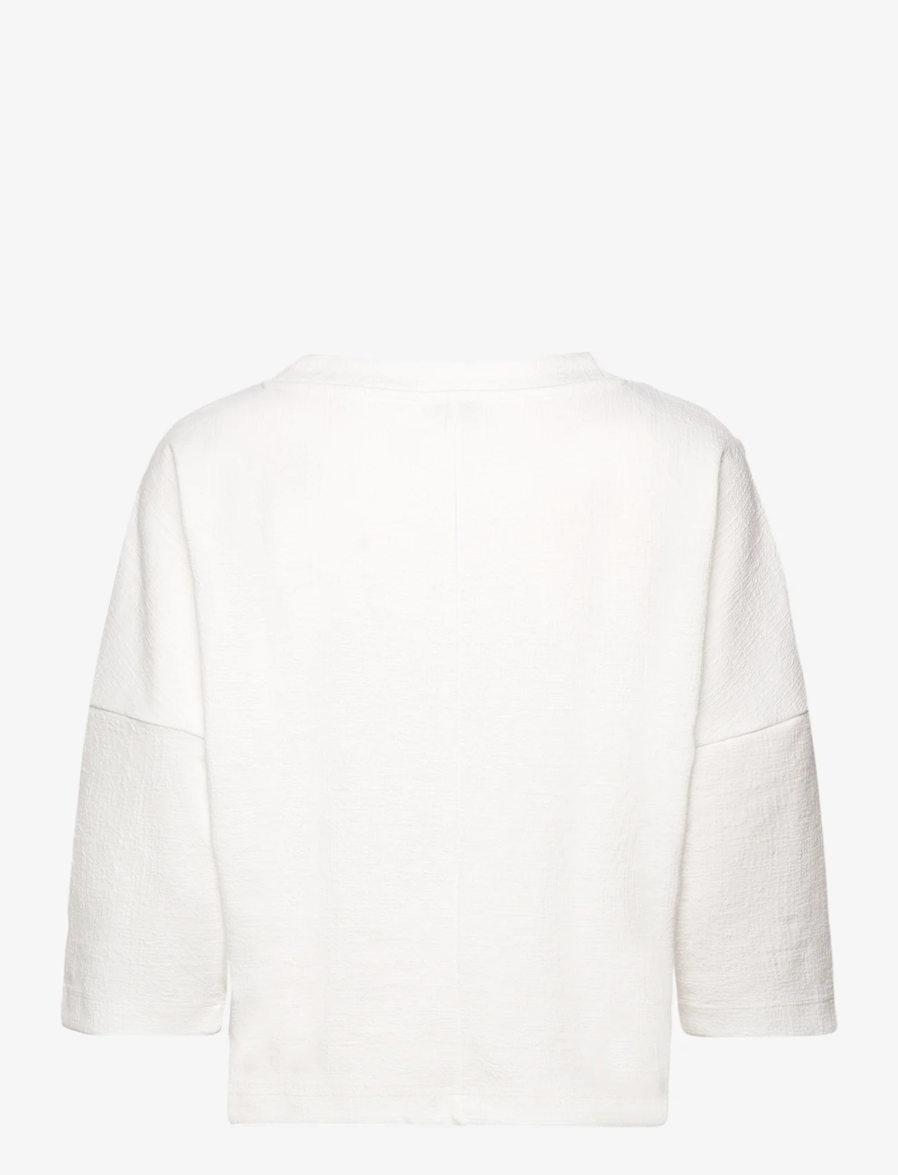 Tom Tailor - Sweatshirt w buttons - plus size - whisper white - 1