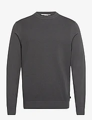 Tom Tailor - structured crewneck knit - laveste priser - tarmac grey - 0