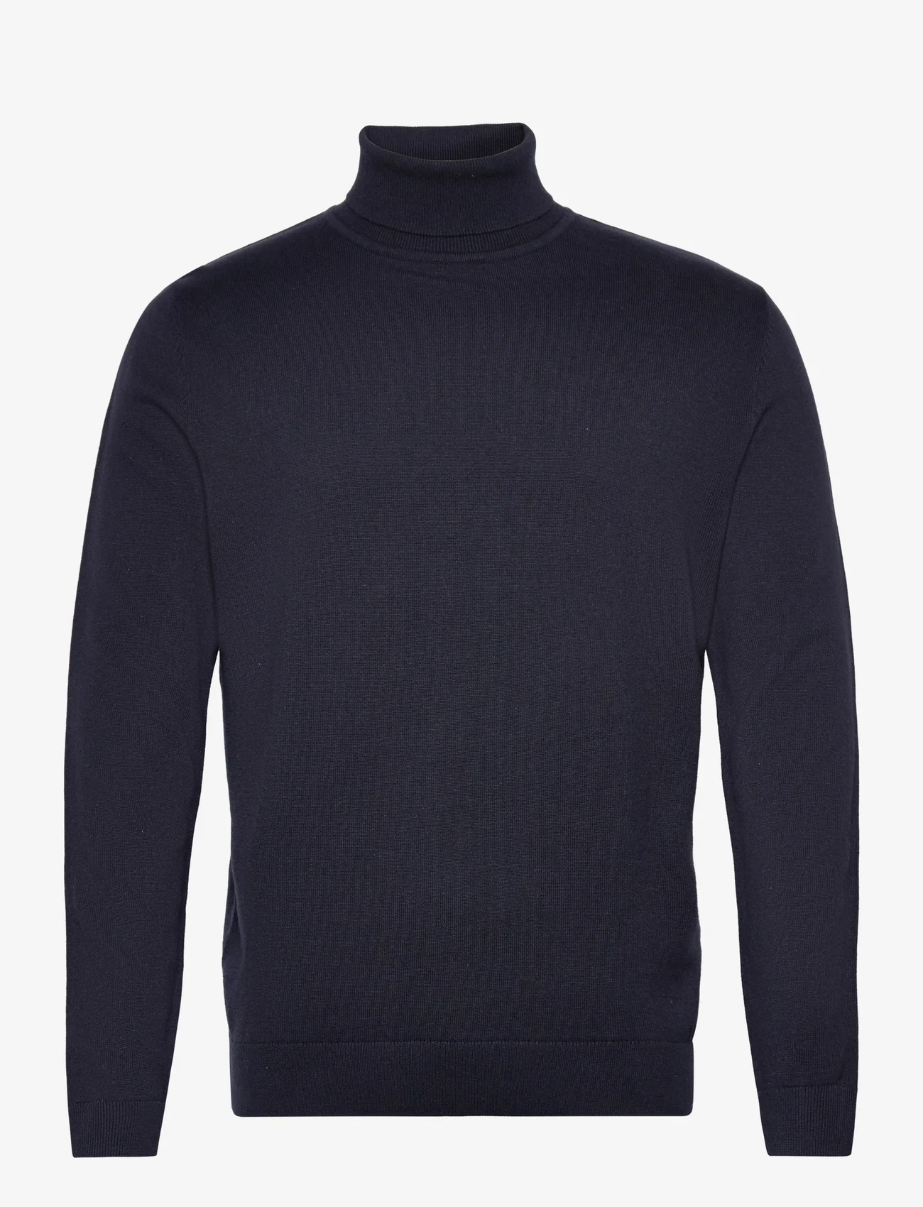 Tom Tailor - basic turtleneck knit - najniższe ceny - knitted navy melange - 0
