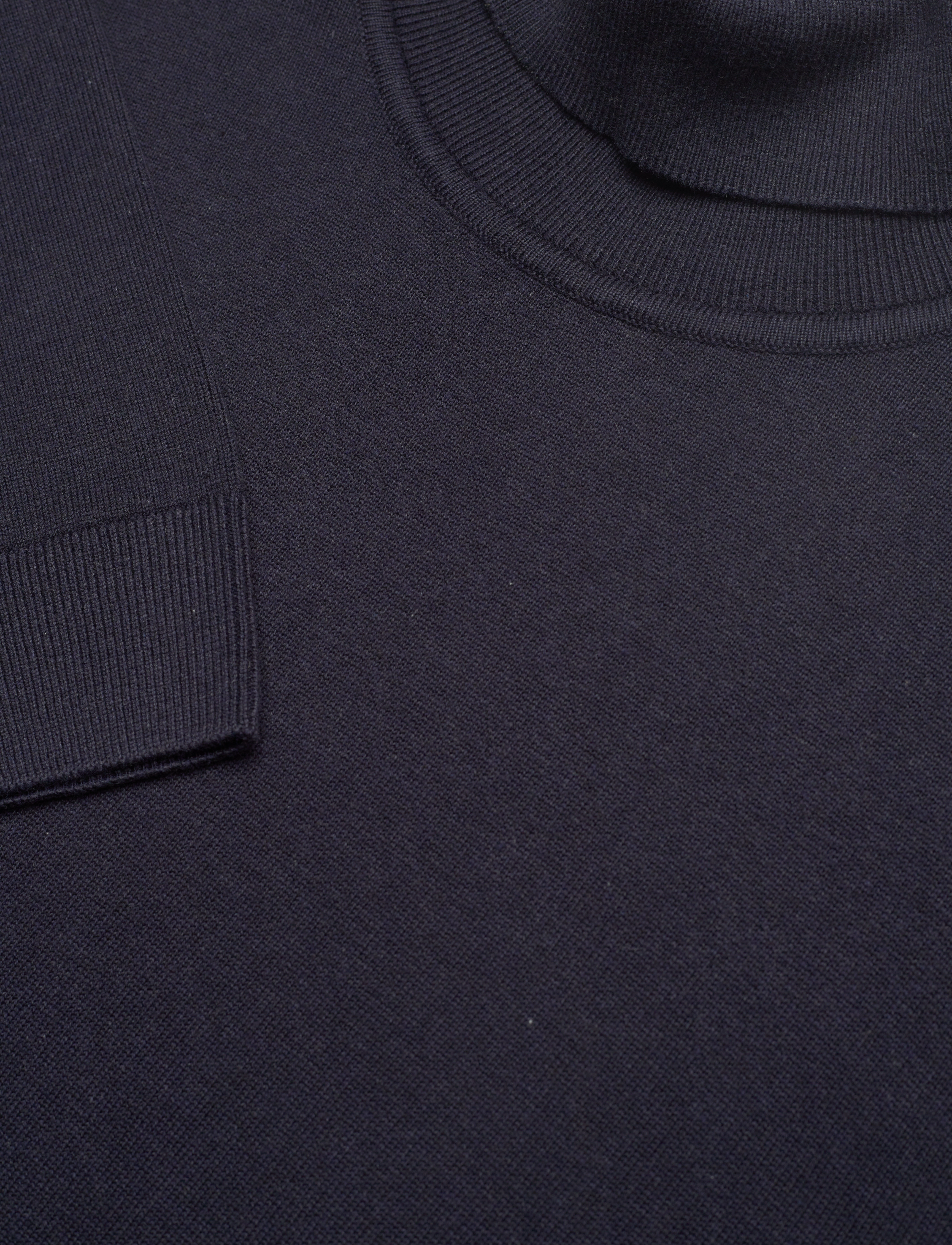 Tom Tailor - basic turtleneck knit - knitted navy melange - 2