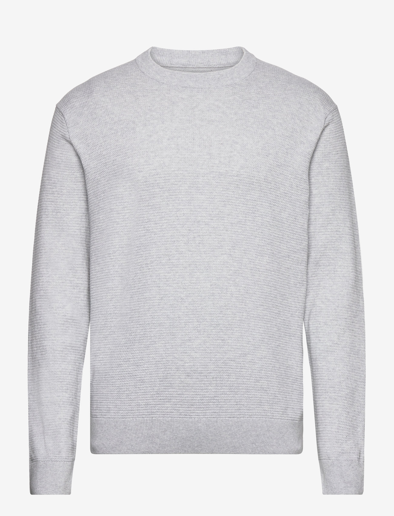 Tom Tailor - structured basic knit - light stone grey melange - 0